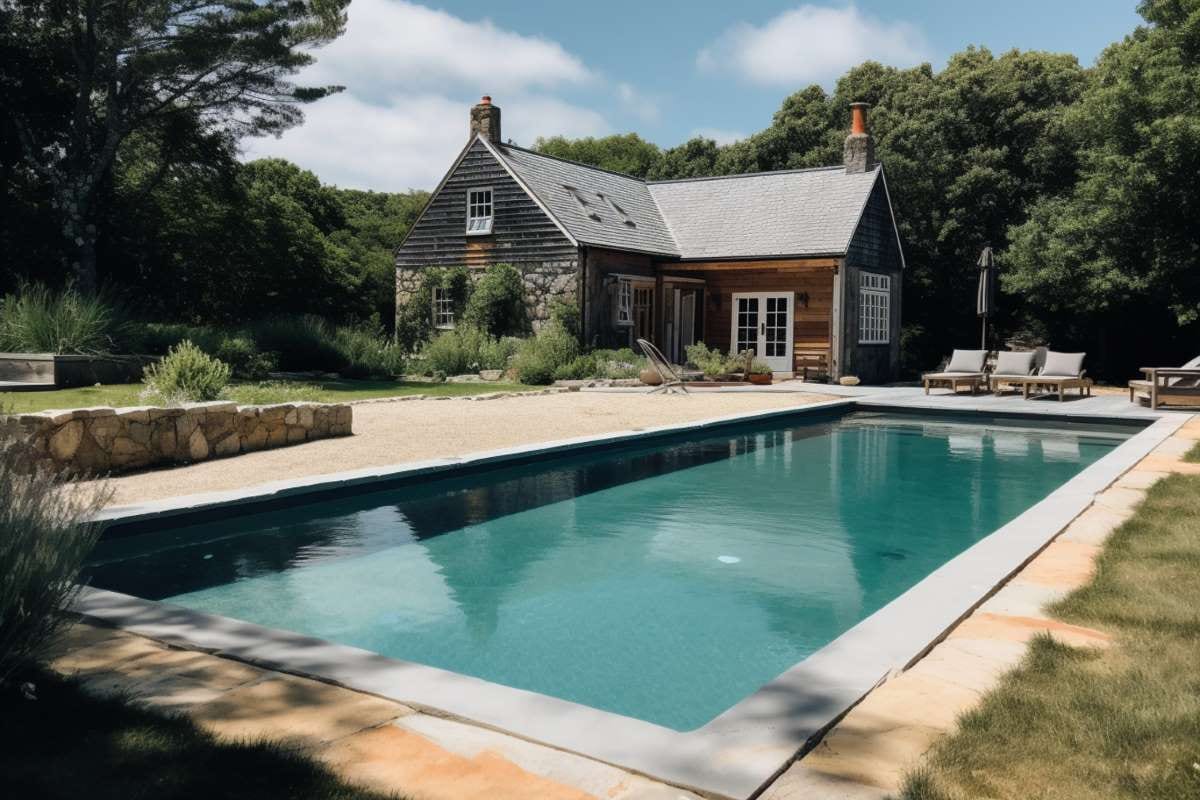 House beside a swimming pool, illustrating pool service inquiry management